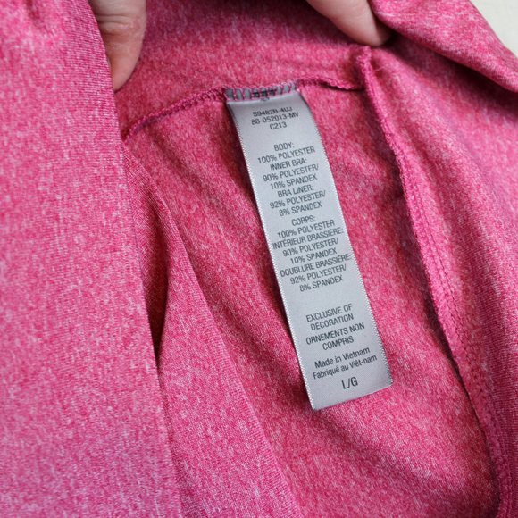 C9 by Champion Loose Pink Racerback Shelf Bra Tank size Large - Picture 6 of 6